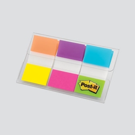 Languettes post-it 1po electric glow