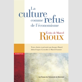 La culture comme refus de l'économisme