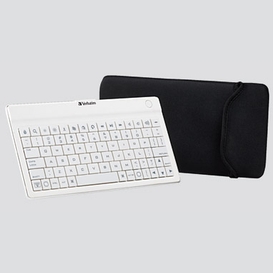 Clavier ultraslim bluetooth blanc