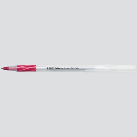 12/bte stylo bille rouge med bic grip
