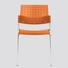 Chaise sonic sans bras orange polypropyl