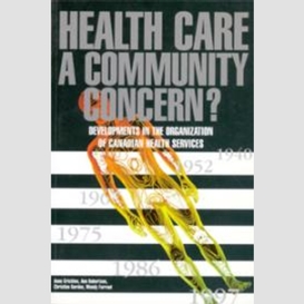Health care: a community concern?
