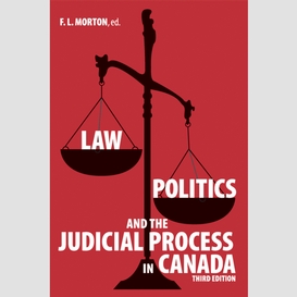 Law, politics and the judicial process in canada