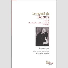 Le recueil de dorais, vol.3