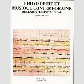 Philosophie et musique contemporaine