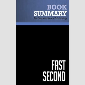 Summary: fast second - constantinos markides and paul geroski