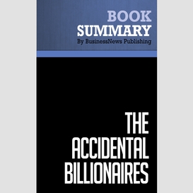 Summary: the accidental billionaires - ben mezrich