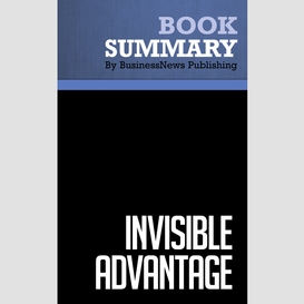 Summary: invisible advantage - jonathan low and pam kalafut