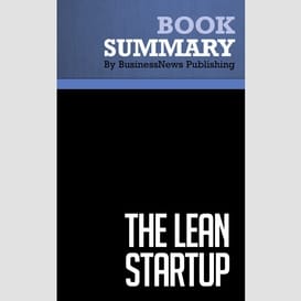 Summary: the lean startup - eric ries