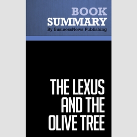 Summary: the lexus and the olive tree - thomas friedman