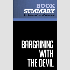 Summary: bargaining with the devil - robert mnookin