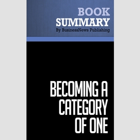 Summary: becoming a category of one - joe calloway