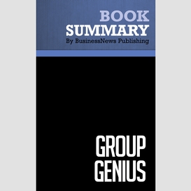 Summary: group genius - keith sawyer