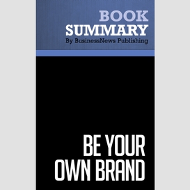 Summary: be your own brand - david mcnally and karl speak