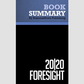 Summary: 20|20 foresight - hugh courtney