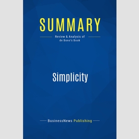 Summary: simplicity