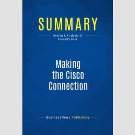 Summary: making the cisco connection