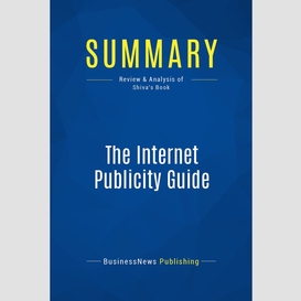 Summary: the internet publicity guide