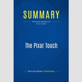 Summary: the pixar touch