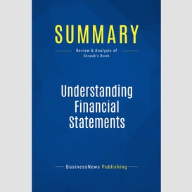 Summary: understanding financial statements
