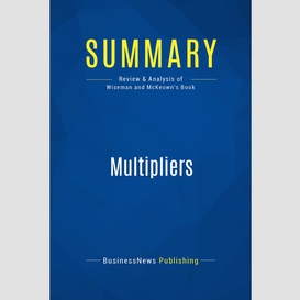 Summary: multipliers