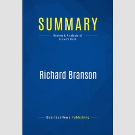 Summary: richard branson