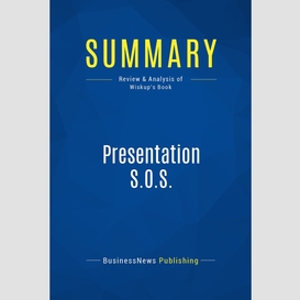 Summary: presentation s.o.s.
