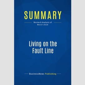 Summary: living on the fault line