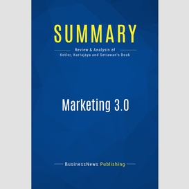Summary: marketing 3.0