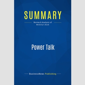 Summary: power talk
