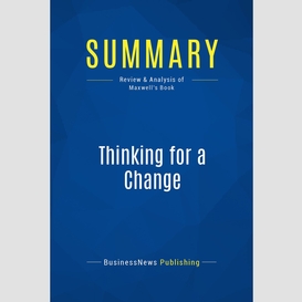 Summary: thinking for a change