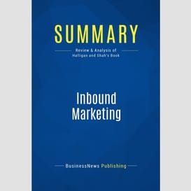 Summary: inbound marketing