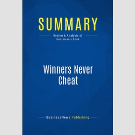 Summary: winners never cheat