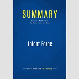 Summary: talent force