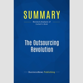 Summary: the outsourcing revolution