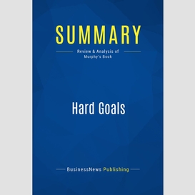 Summary: hard goals