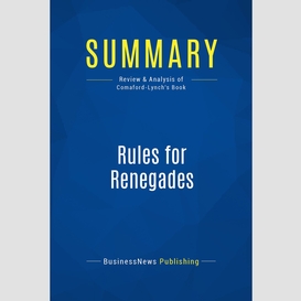 Summary: rules for renegades