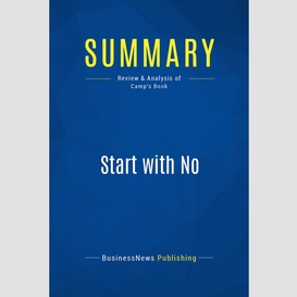 Summary: start with no