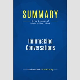 Summary: rainmaking conversations