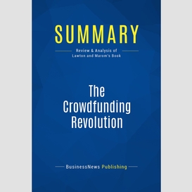 Summary: the crowdfunding revolution