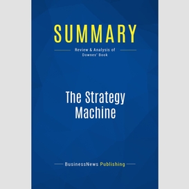 Summary: the strategy machine