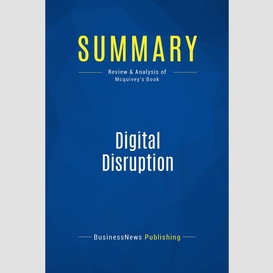 Summary: digital disruption
