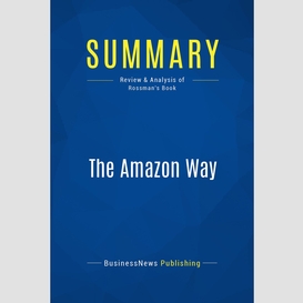 Summary: the amazon way