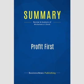 Summary: profit first