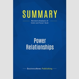 Summary: power relationships