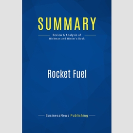 Summary: rocket fuel