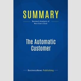 Summary: the automatic customer