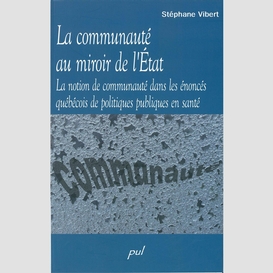 Communauté au miroir de l'état