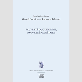 Pauvreté quotidienne, pauvreté planétaire