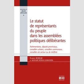 Le statut de représentants du peuple dans les assemblées politiques délibérantes